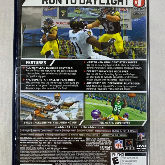 Madden NFL 07 for PlayStation 2 Complete with Manual PS2 Game 2007 Tested - Picture 3 of 5